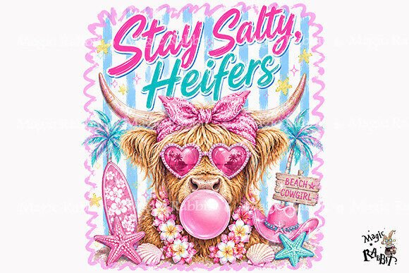 Download Stay Salty Heifers Highland Cow PNG - Png Collection