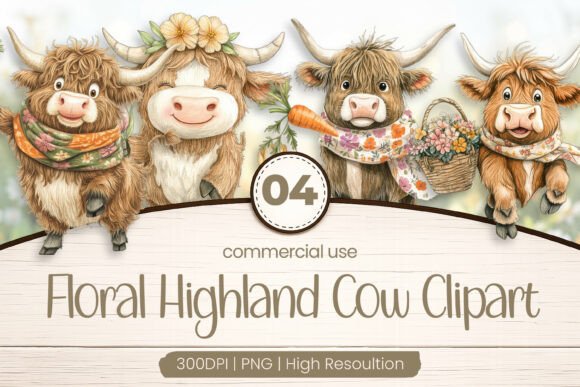 Download Floral Baby Cow Clipart PNG - Png Collection