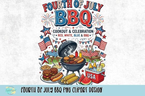 Download Fourth of July BBQ PNG Clipart Design - Png Collection