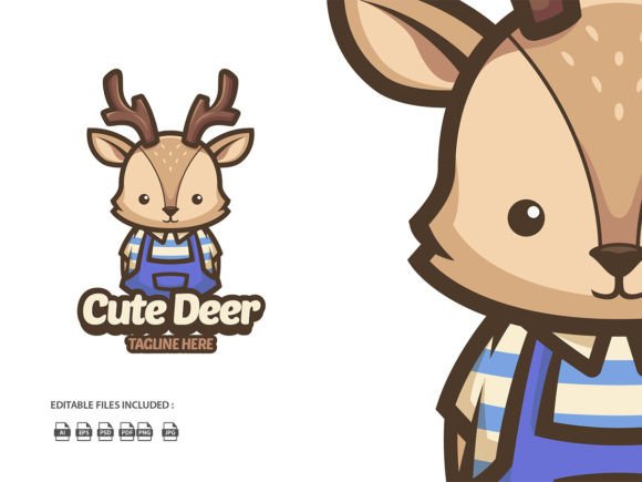 Download Deer Cartoon Illustration Logo - Cartoon Collection