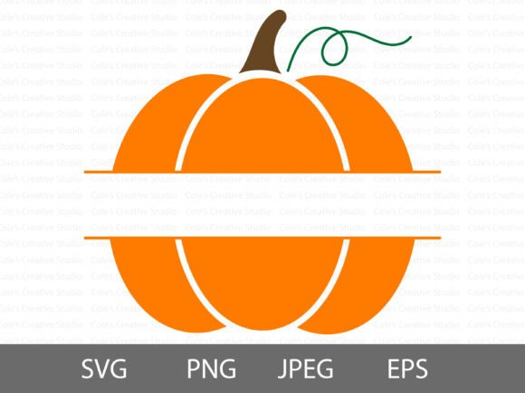 Download Orange Pumpkin Monogram Svg - Premium Bundle