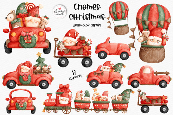 Download Christmas Gnome Car Clipart, Balloon - Car clipart Collection