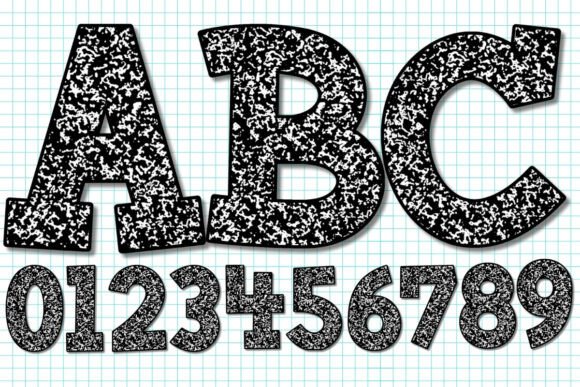 Download COMPOSITION NOTEBOOK ALPHABET PNG - Png Collection