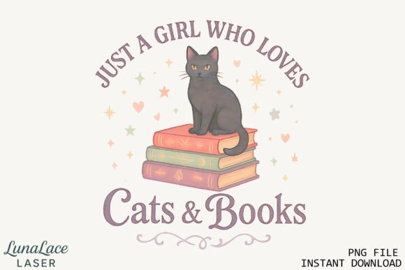 Download Cat Lover Book PNG Instant Download - Png Collection