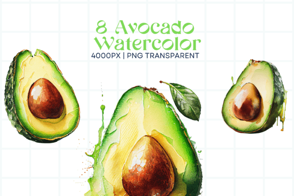 Download Avocado PNG Elements Clipart - Png Collection