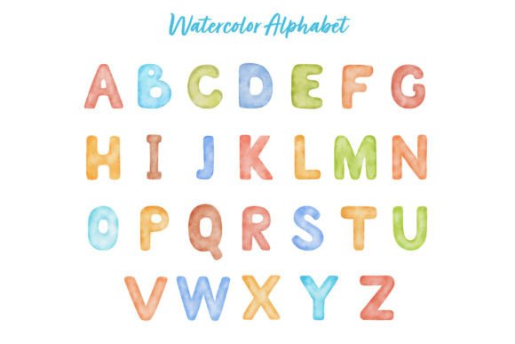 Download Watercolor Alphabet PNG Letter Clipart - Png Collection