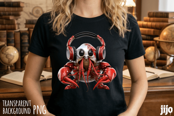 Download Crab Headphones Music Alien PNG - Png Collection