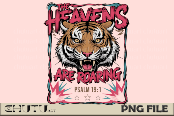 Download Roaring Tiger Psalm 19:1 PNG File - Png Collection