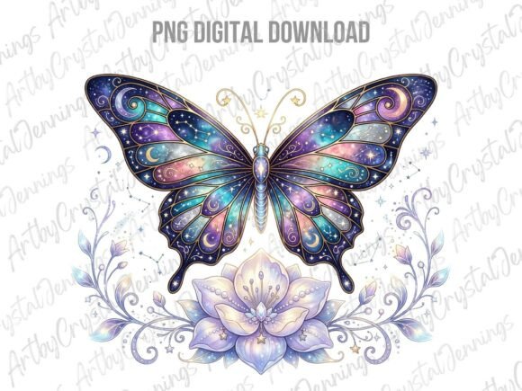 Download Celestial Galaxy Butterfly Clipart PNG - Png Collection