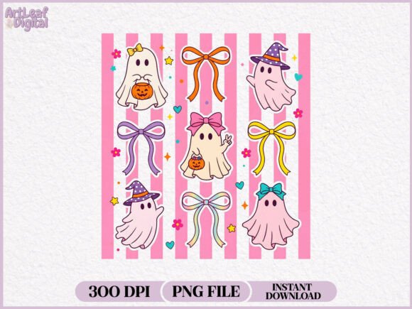 Download Preppy Coquette Ghost Halloween PNG - Png Collection