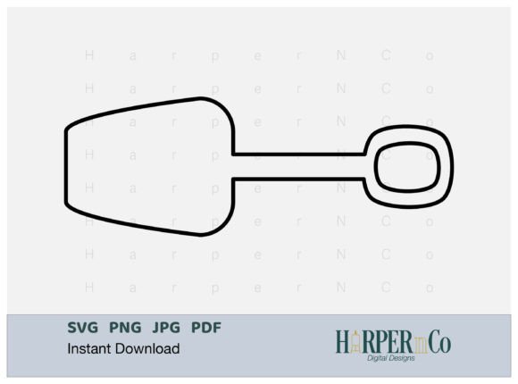 Download Sand Shovel Outline SVG PNG Cut EPS File - Png Collection